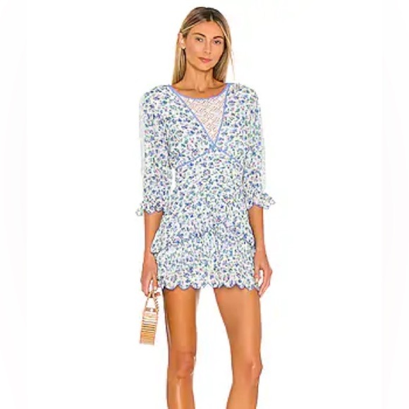 LoveShackFancy Marquise Floral Mini Dress - Picture 2 of 9